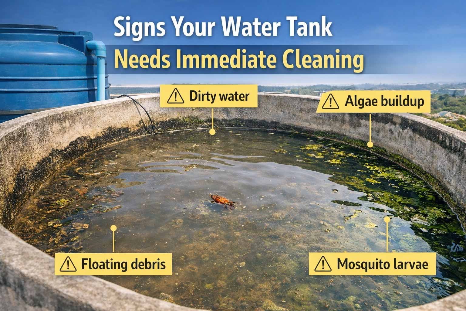 Signs Your Water Tank Needs Immediate Cleaning